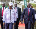 A file photo of President William Ruto and Education CS Julius Ogamba.